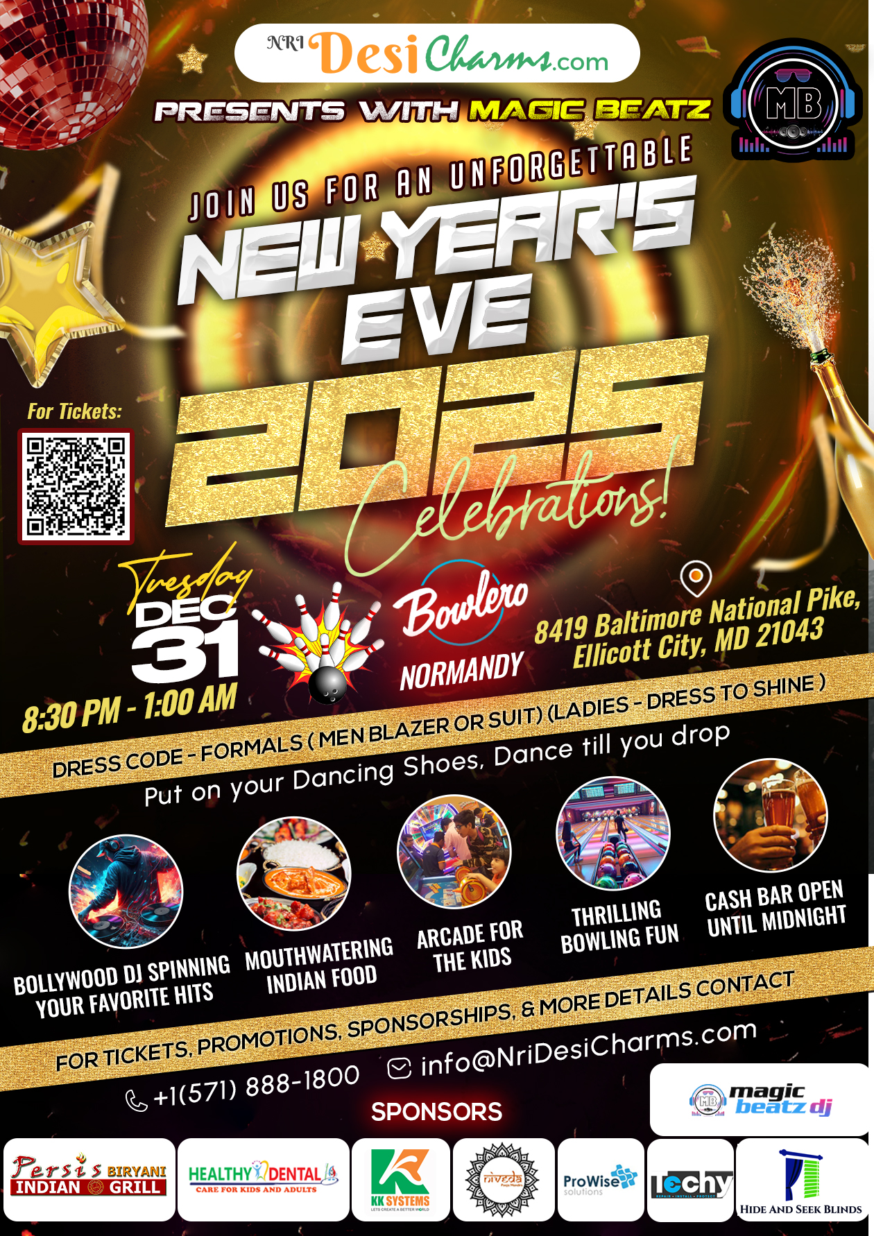 New Year's Eve 2025 Celebrations at Bowlero Ellicott City